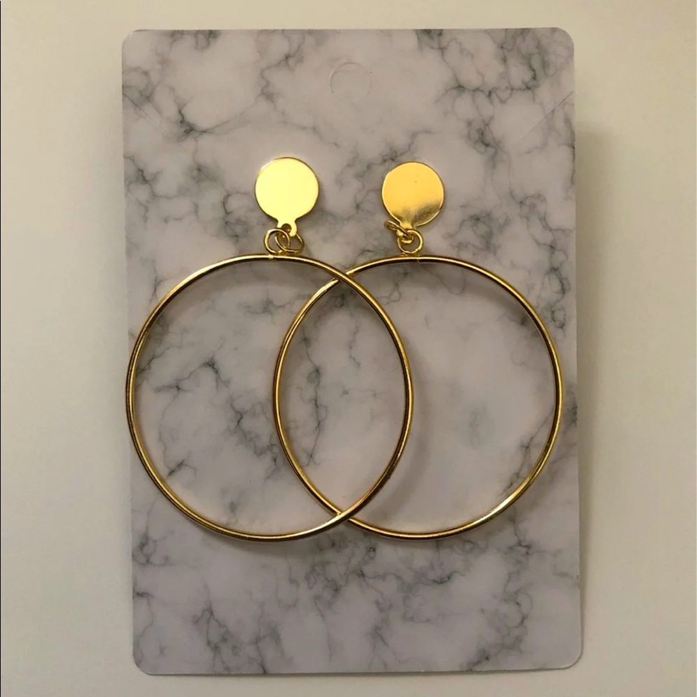 Gold colored hoops